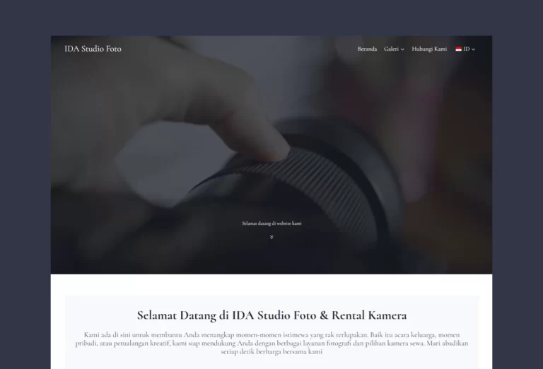 Official website for IDA Studio Foto & Rental Kamera