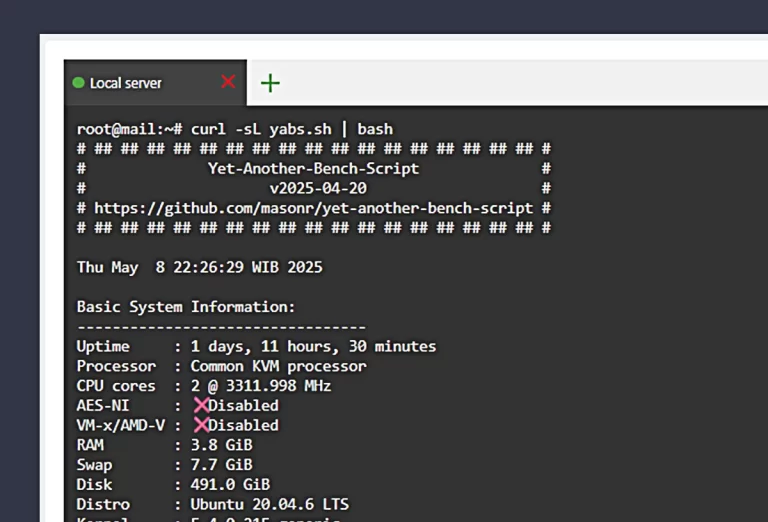 Yet-Another-Bench-Script (YABS): A Minimalist Benchmarking Tool for Server Performance
