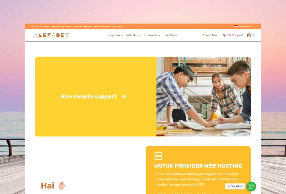 Building the AnekaDev Website: A Site for Tech Services and Support