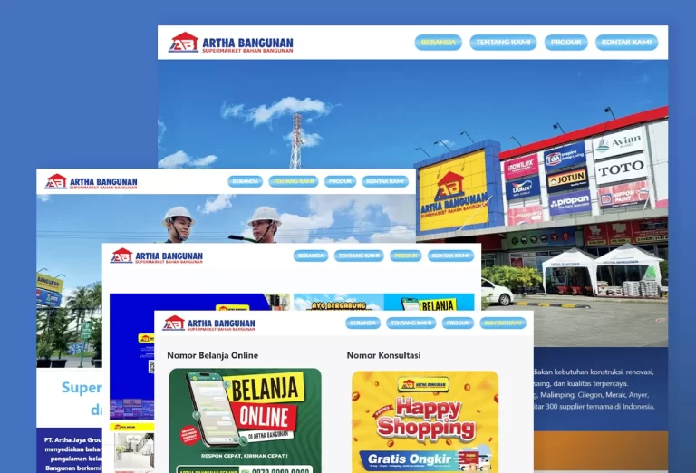 Building a Classic Layout Company Profile Website for Artha Bangunan