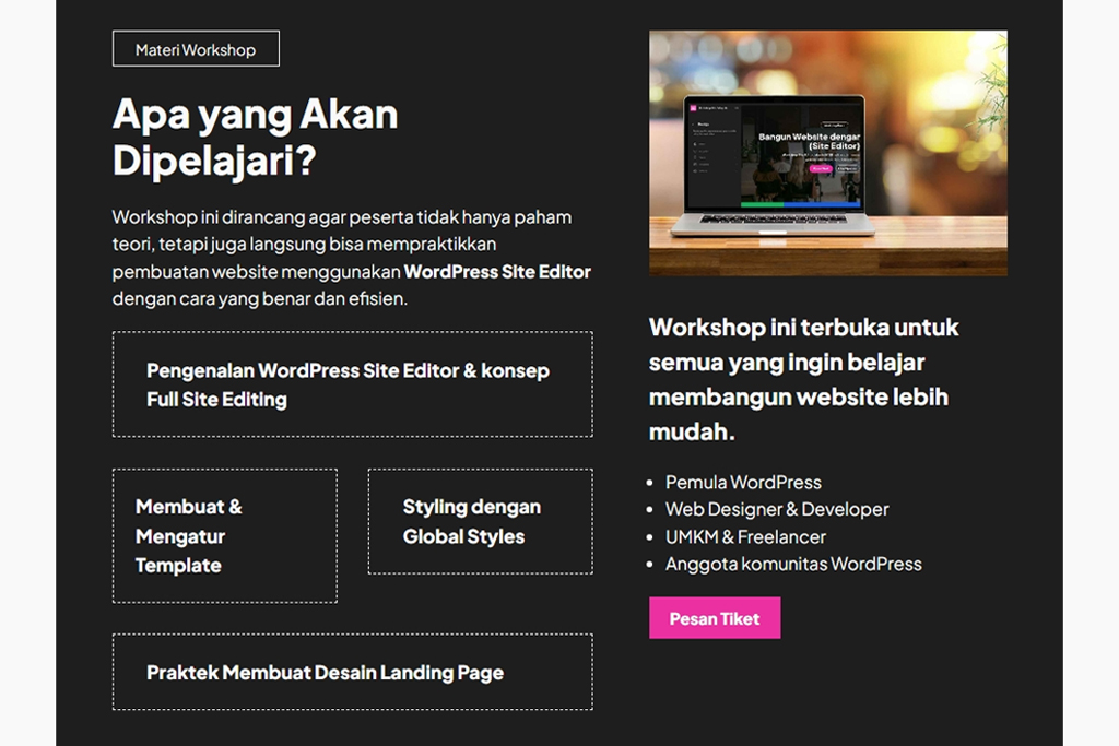 Get ready for the upcoming Site Editor Workshop in Jakarta 4 Layer 3 copy 3